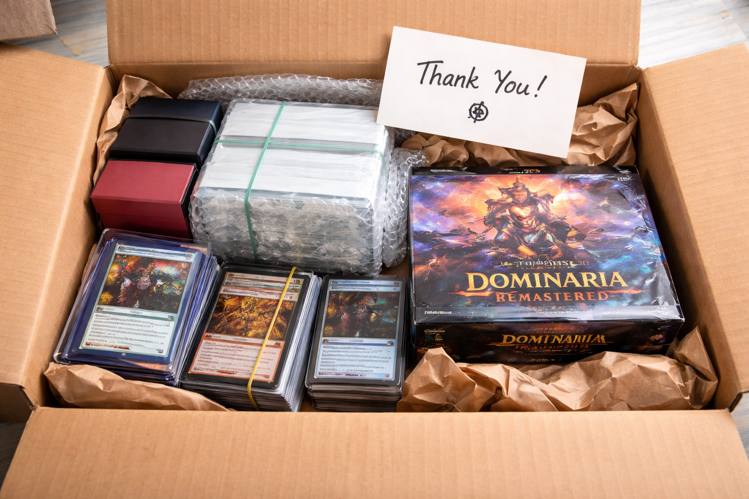 Magic: the Gathering verzameling opsturen